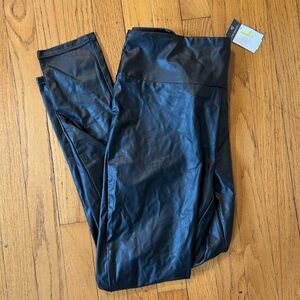 Primark Black Faux Leather Leggings